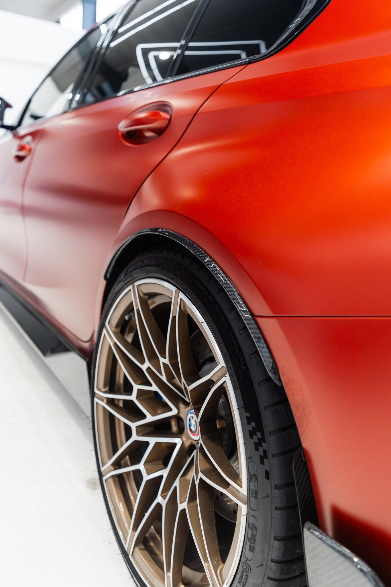 BMW M3 Saloon G80 & Touring G81 Pre - Preg Carbon Fibre Wheel Arch Extension Trims by TRE (2020+) - AUTOID - Wide Body Kit - TRE