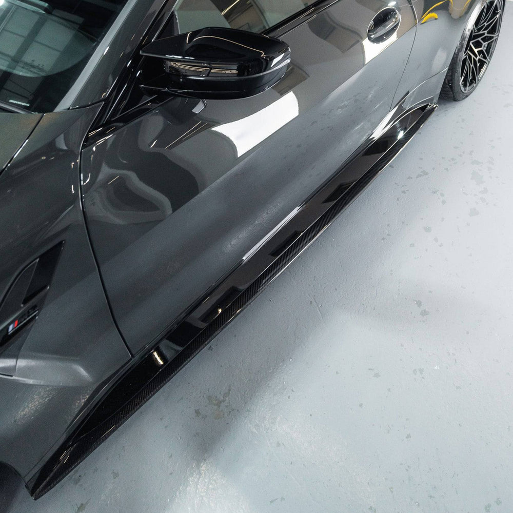 BMW M4 G82 G83 Pre - Preg Carbon Fibre PR - 1 Side Skirts by TRE (2020+) - AUTOID - Side Skirts & Winglets - TRE