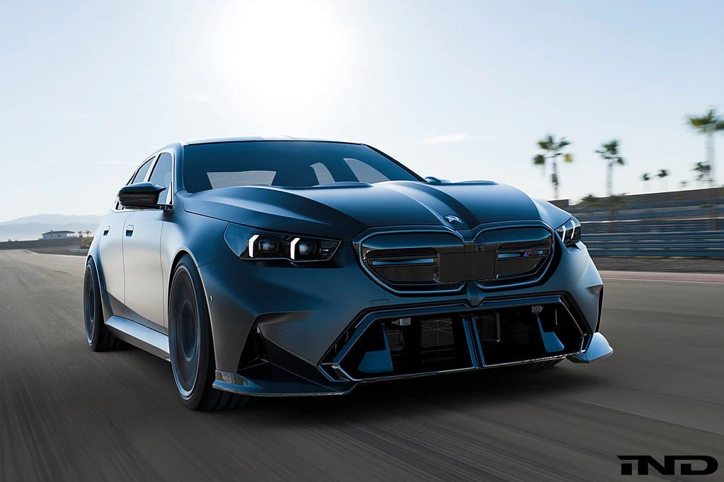 BMW M5 G90 G99 Carbon Fibre 2 - Piece Front Splitter by Alpha - N (2024+) - AUTOID - Front Lips & Splitters - Alpha - N