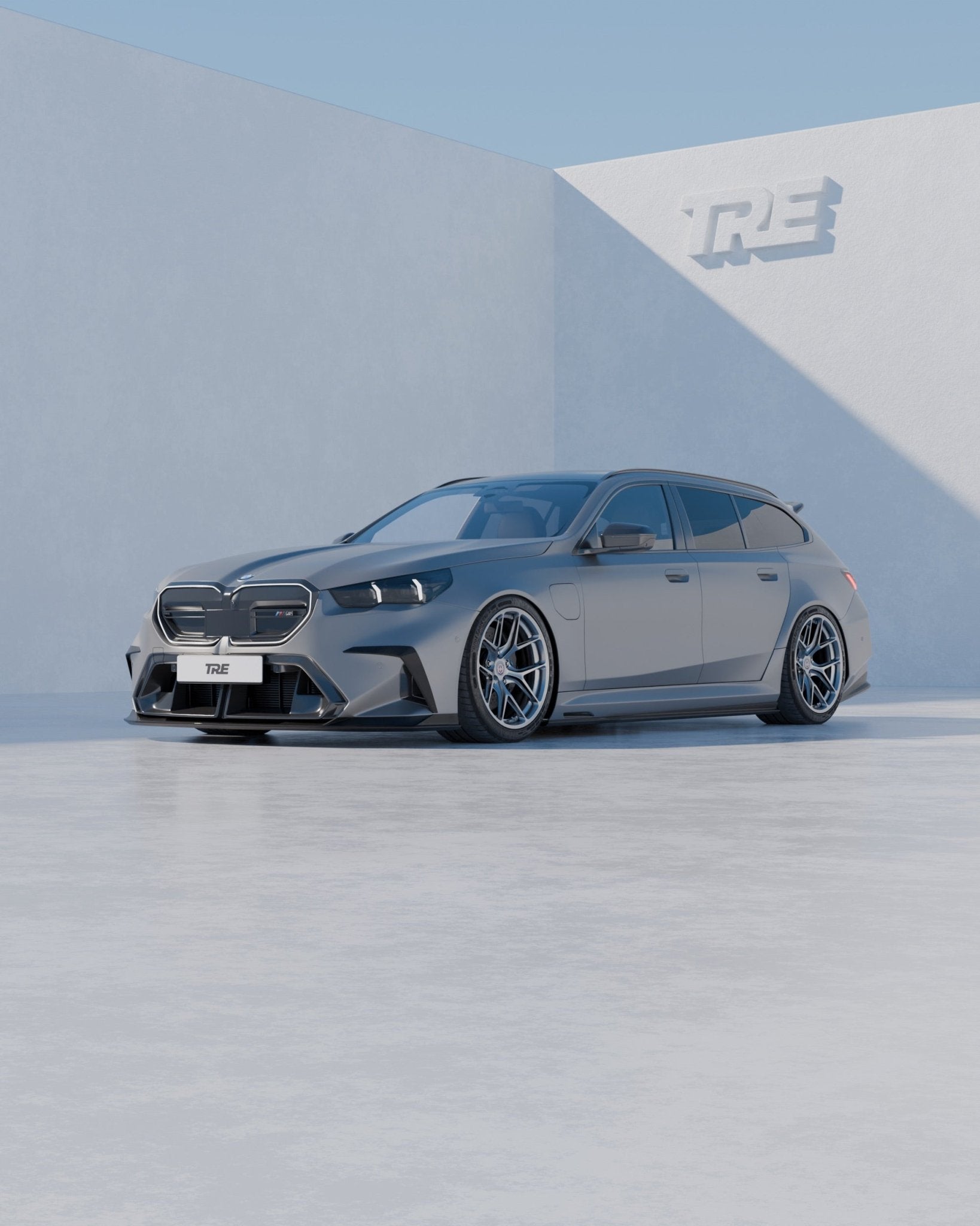 BMW M5 G90 G99 Pre - Preg Carbon Fibre PR - 1 Front Splitter by TRE - AUTOID - Front Lips & Splitters - TRE