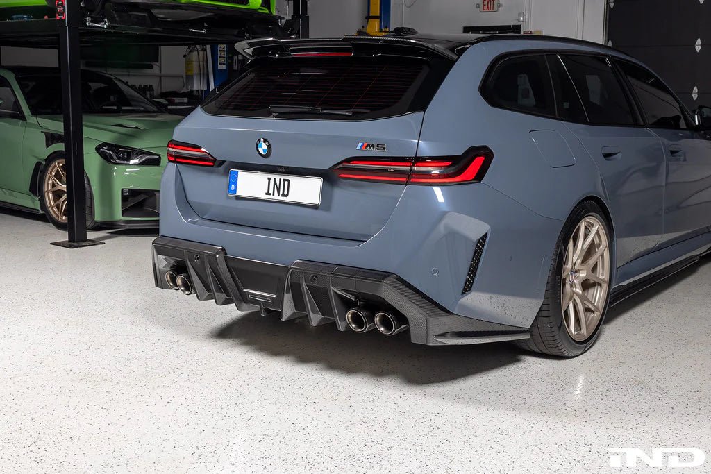 BMW M5 G90 G99 Pre - Preg Carbon Fibre PR - 1 Rear Diffuser by TRE - AUTOID - Rear Diffusers - TRE