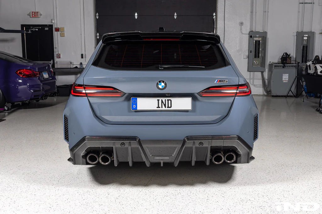 BMW M5 G90 G99 Pre - Preg Carbon Fibre PR - 1 Rear Diffuser by TRE - AUTOID - Rear Diffusers - TRE