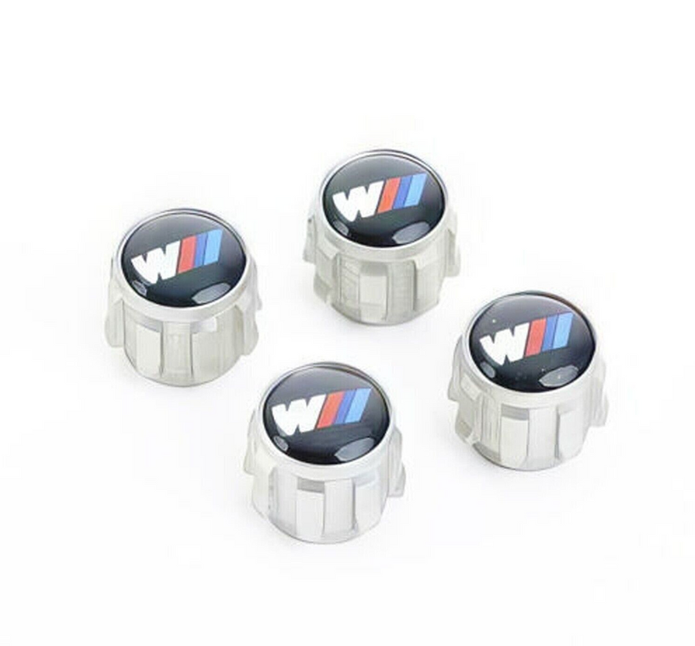 BMW M Performance BMW M Performance Genuine "M Logo" Tyre Air Valve Caps Set Wheel Accessories AUTOID®