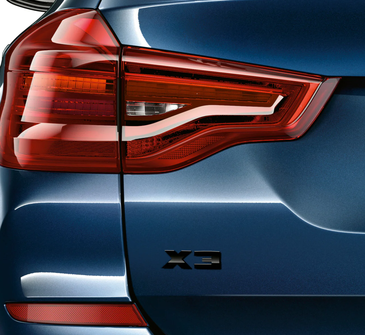 BMW X3 M Performance Genuine Black High Gloss Model Rear Badge