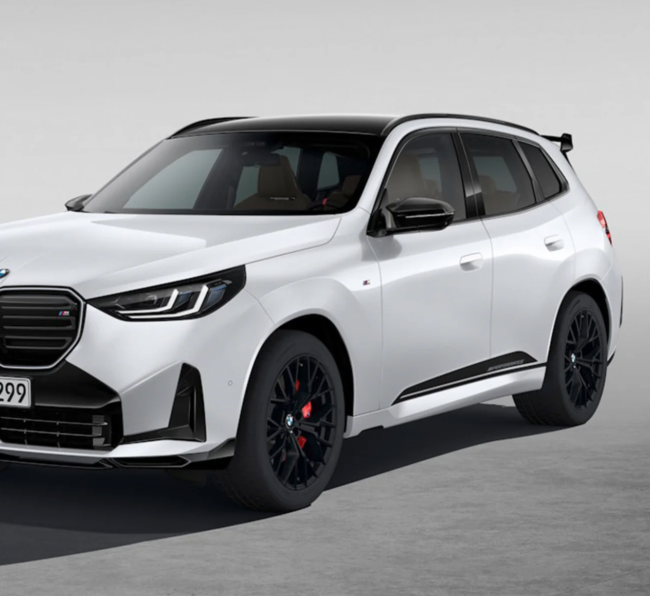 BMW G45 X3 M Performance Genuine Side Decals in Frozen Black (2025+)