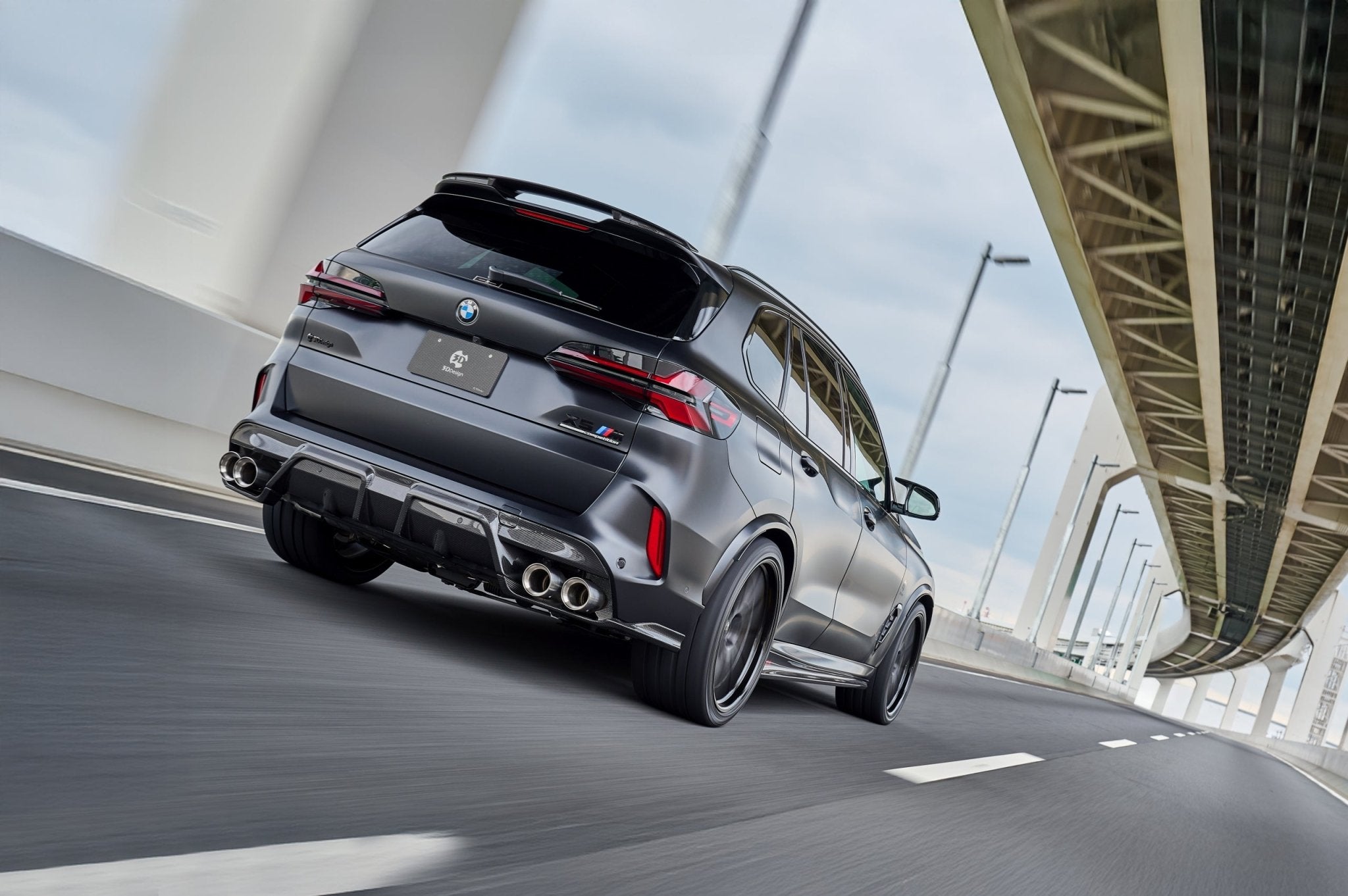 BMW X5M LCI F95 Carbon Fibre Rear Diffuser by 3DDesign (2023+) - AUTOID - Rear Diffusers - 3DDesign