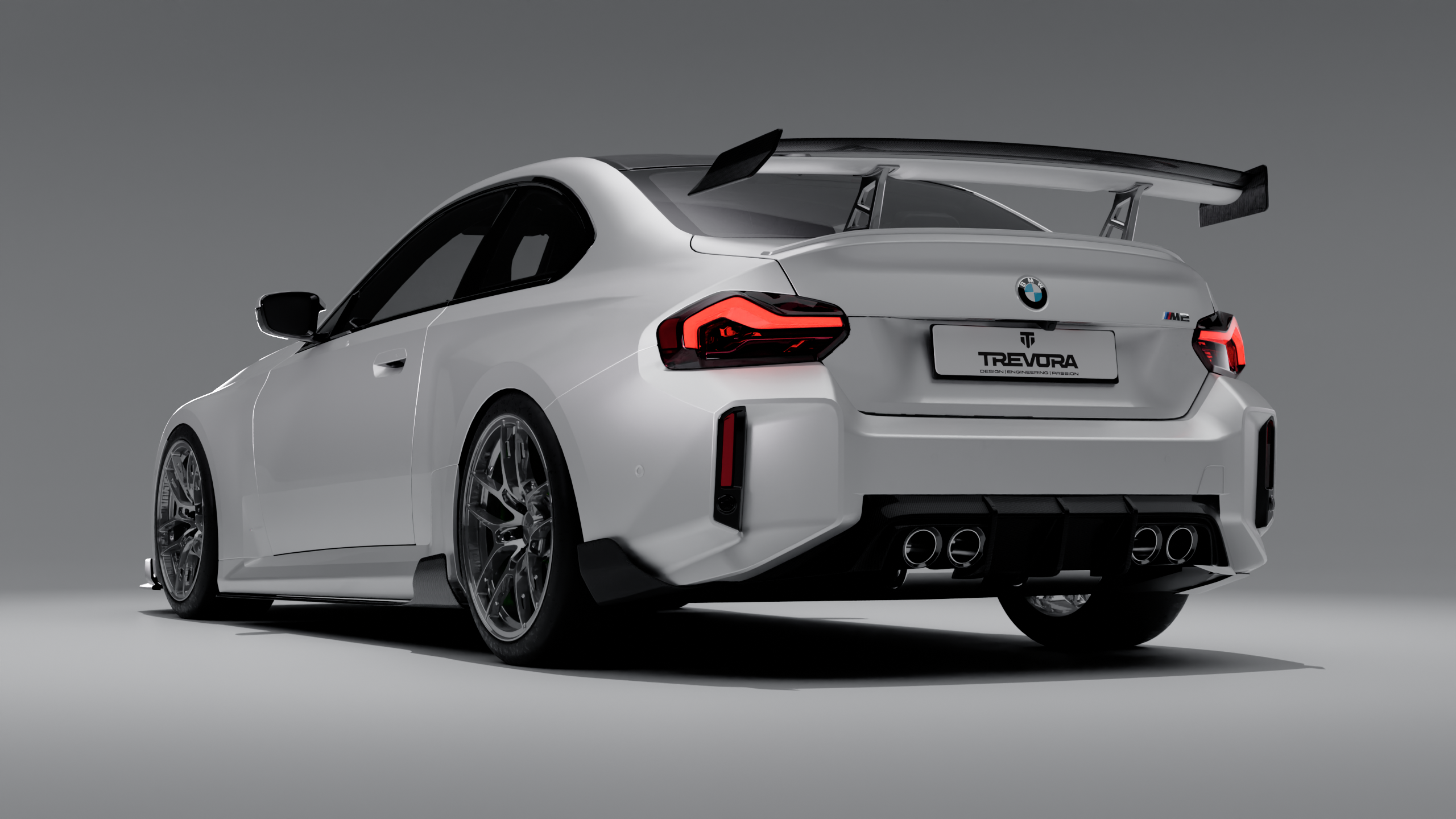 BMW G87 M2 TR87 Track Pre-Preg Carbon Fibre Rear Wing by TREVORA (2022+)
