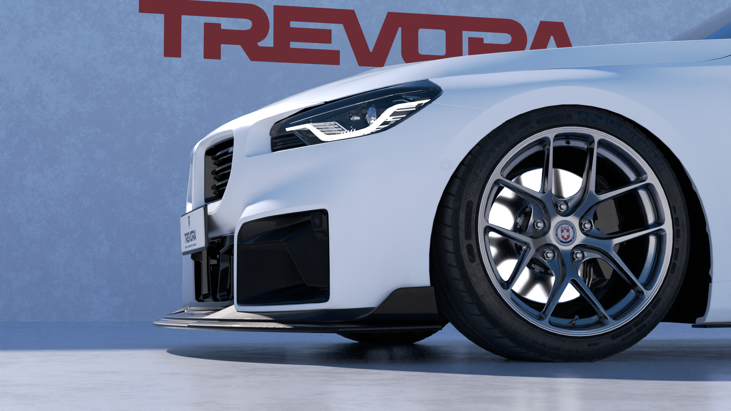 BMW G87 M2 TR87 Track Pack Carbon Fibre Front Splitter by TRE (2023+)