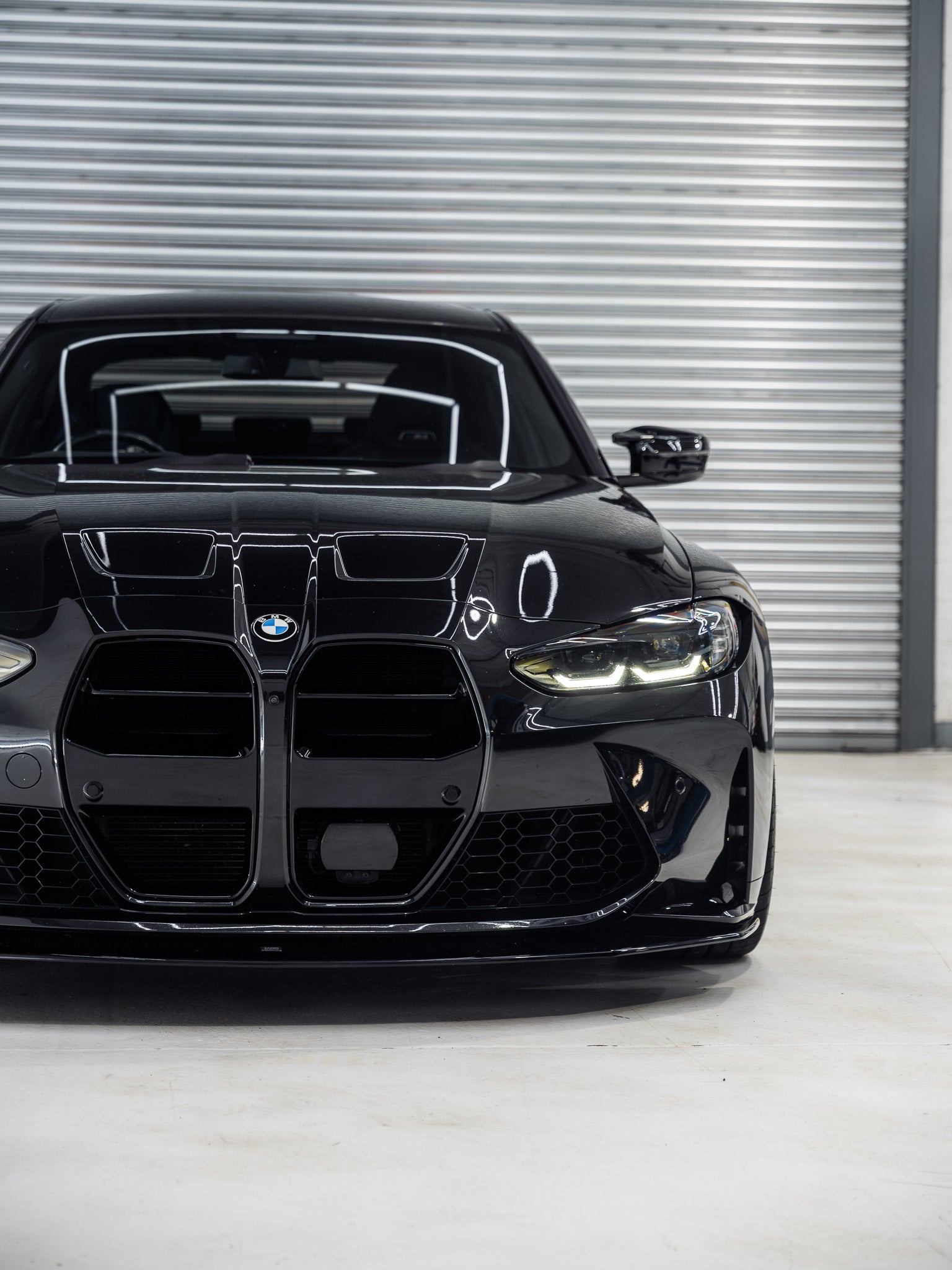Zaero Design BMW M3 G80 G81 & M4 G82 G83 EVO-S Gloss Black Front Kidney Grilles by ZAERO (2021+) Front Grille AUTOID®