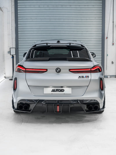 SQ BMW X6M F96 Pre-Preg Carbon Fibre Brake Light Rear Diffuser by SQ (2020+) Rear Diffusers AUTOID®