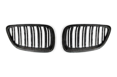Carbon Fibre Double Slat Kidney Grilles for BMW 2 Series & M2 (2014 - 2020, F22 F87) - AUTOID - Front Grille - Essentials