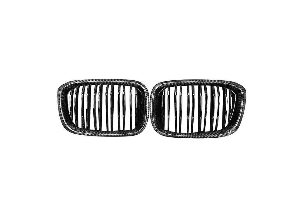 Carbon Fibre Kidney Grilles for BMW X3, X3M, X4 & X4M (2019+, G01 G02 F97 F98) - AUTOID - Front Grille - Essentials