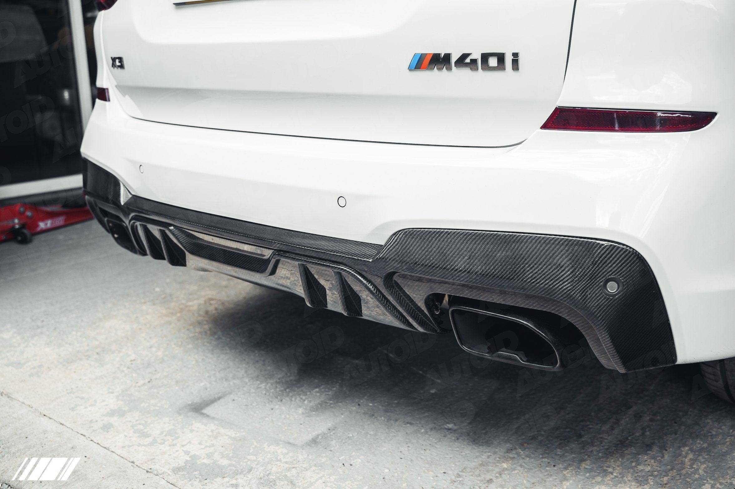 Carbon Fibre Performance Rear Diffuser for BMW X3 M40i (2018-2020, G01 Pre-LCI), Rear Diffusers, Essentials - AUTOID | Premium Automotive Accessories