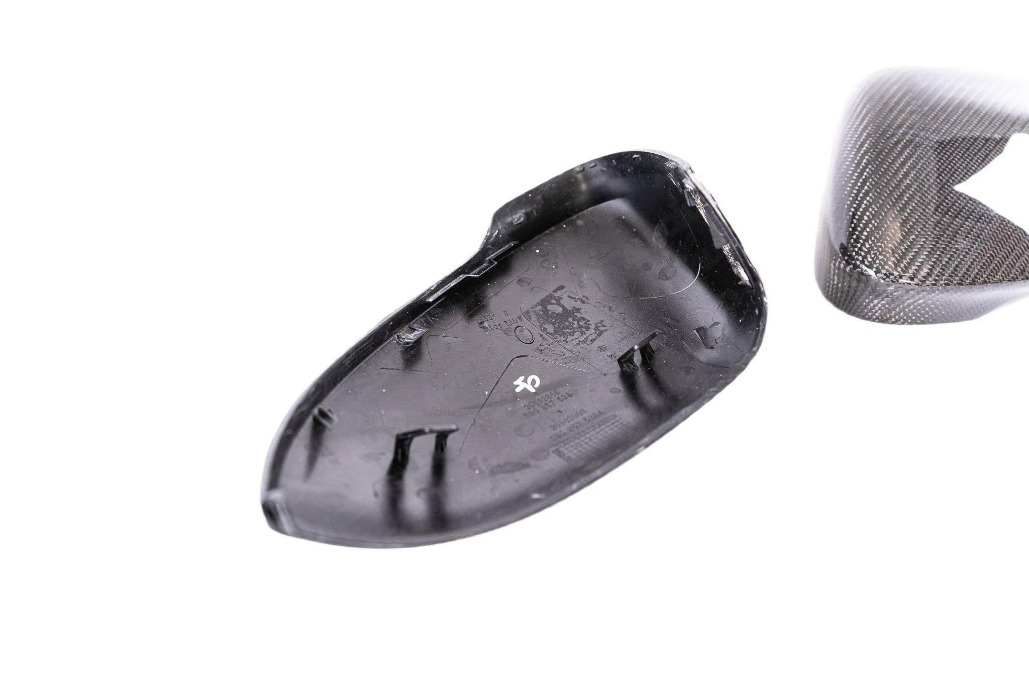 Carbon Fibre Wing Mirror Covers for VW Golf, GTI & R (2019+, Mk8), Mirror Covers, Essentials - AUTOID | Premium Automotive Accessories