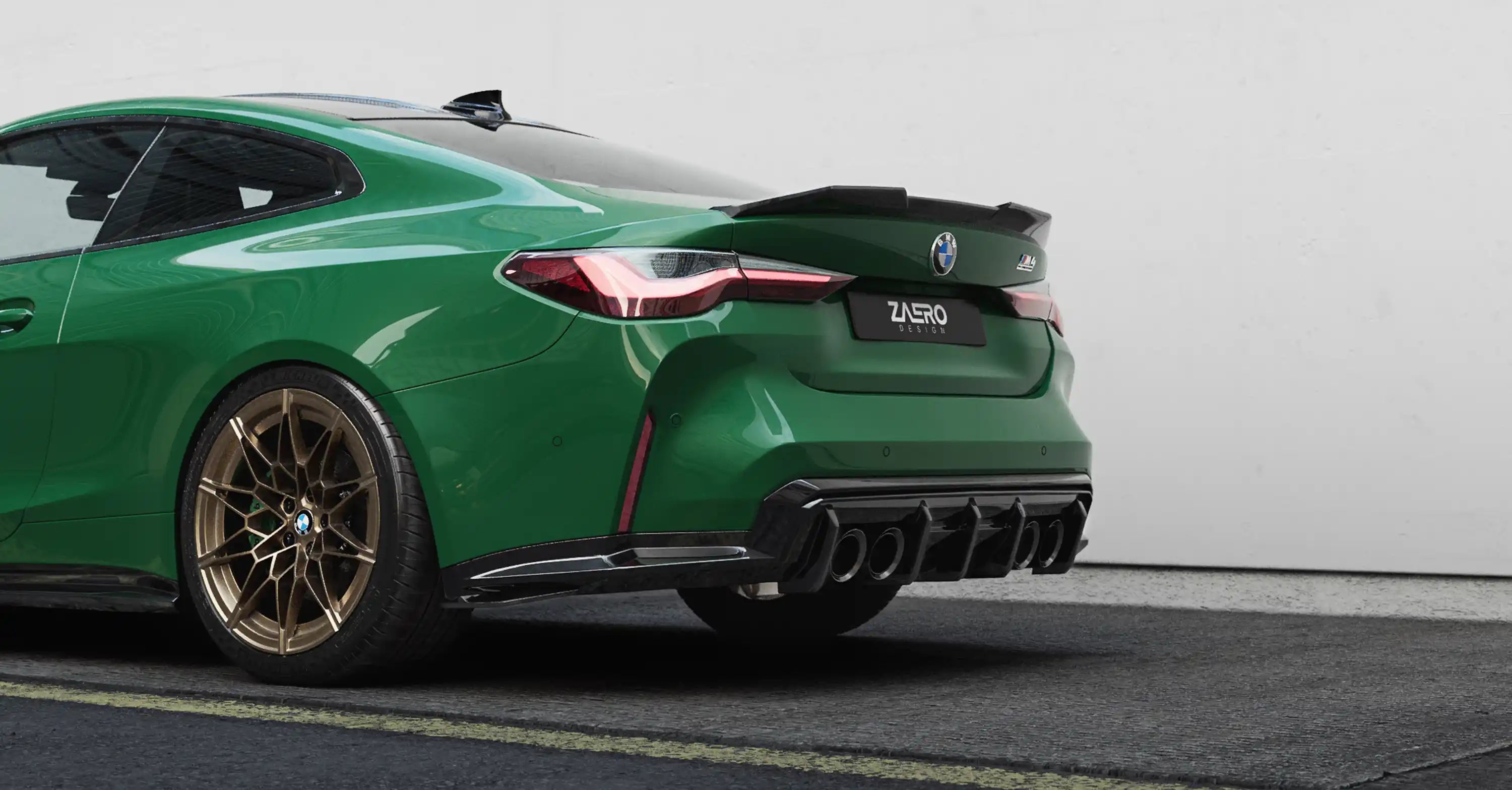BMW M4 G82 EVO-S Gloss Black Rear Spoiler Lip by ZAERO (2021+)