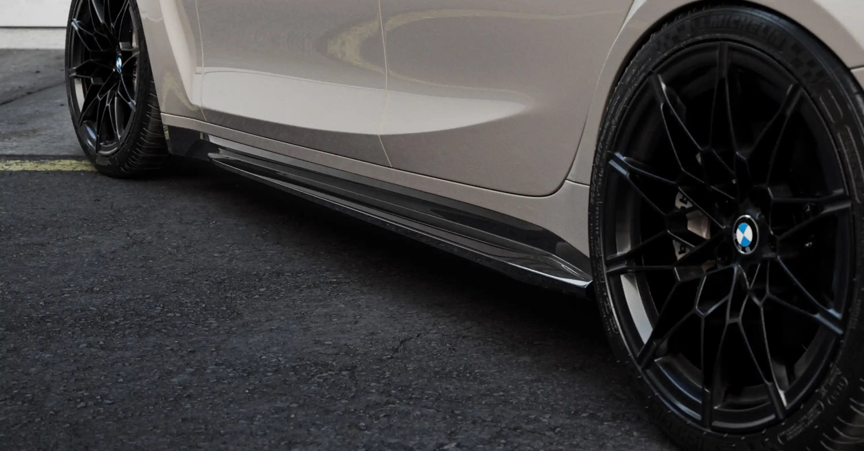 BMW M3 G80 G81 EVO-S Gloss Black Side Skirts by ZAERO (2021+)