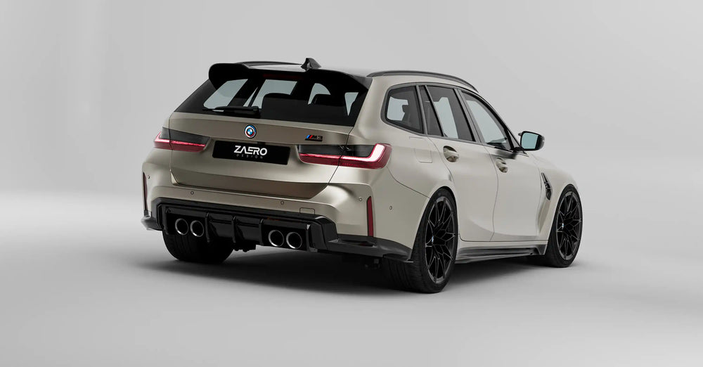 Zaero Design BMW M3 G81 Touring & 3 Series G21 EVO-S Gloss Black Rear Spoiler by ZAERO (2021+) Rear Spoilers AUTOID