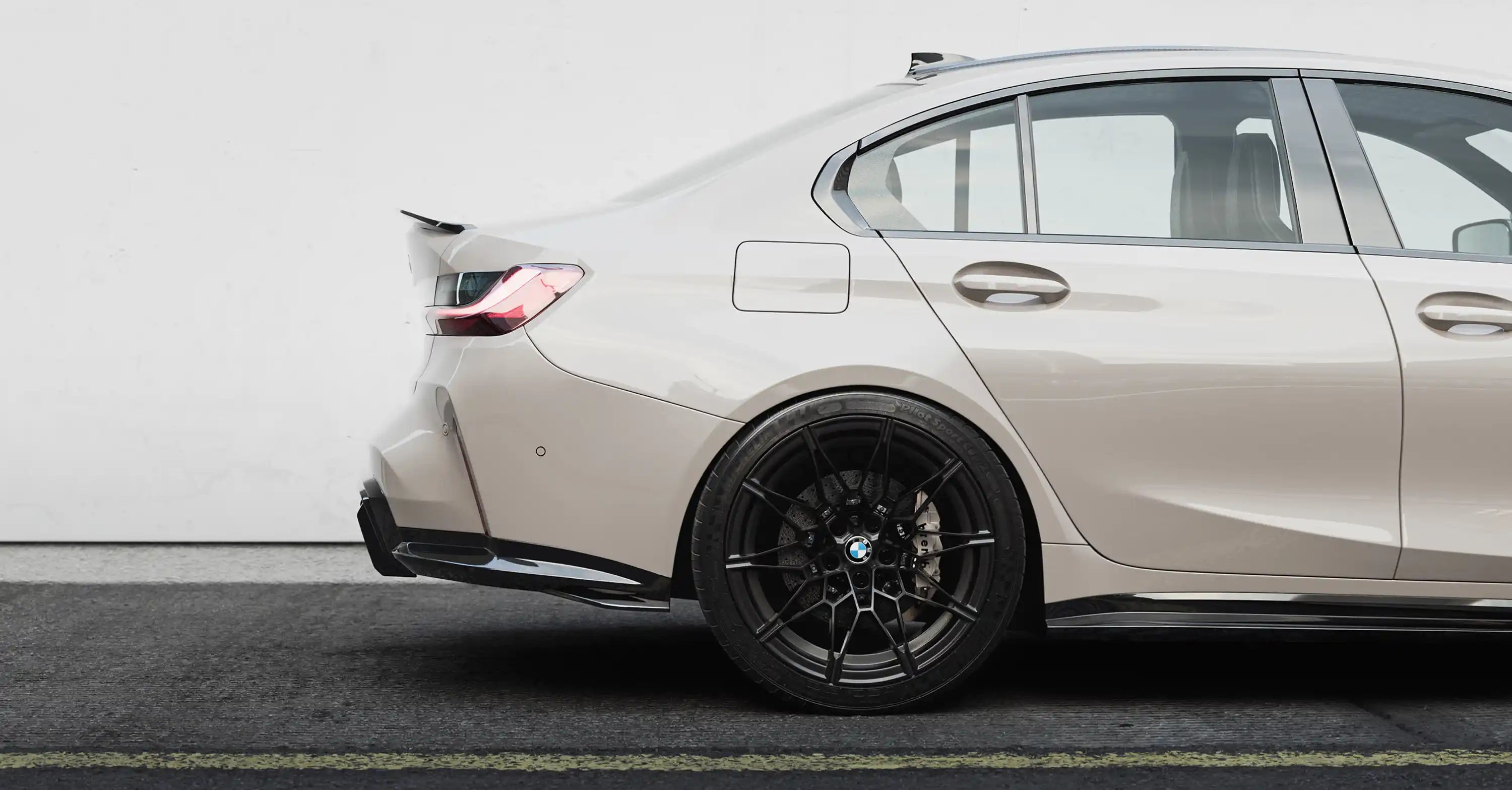 BMW M3 G80 G81 EVO-S Gloss Black Diffuser Extensions by ZAERO (2021+)