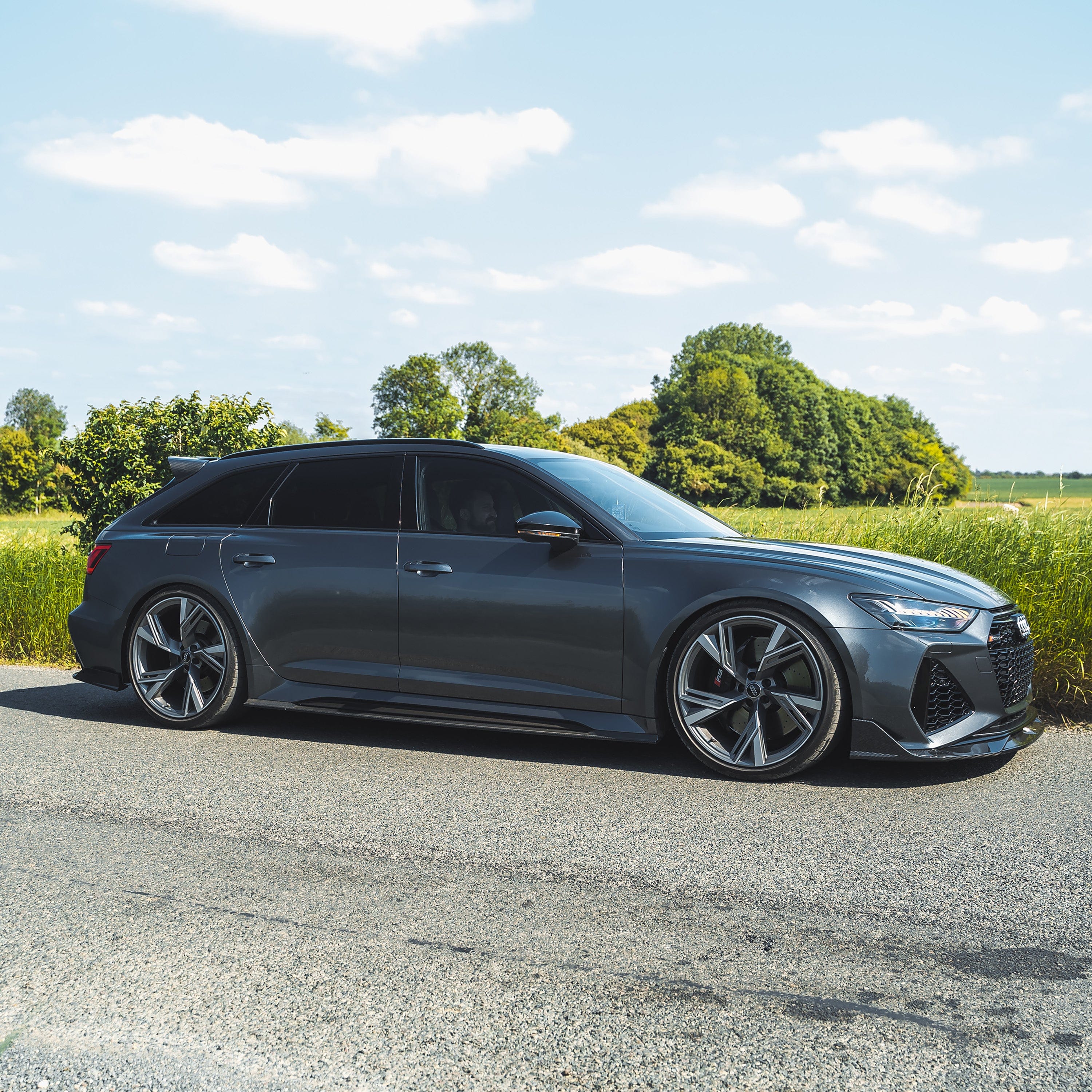 Audi RS6 C8 & RS7 Pre-Preg Carbon Fibre Front Splitter by CT Design (2019+), Front Lips & Splitters, CT Design - AUTOID | Premium Automotive Accessories
