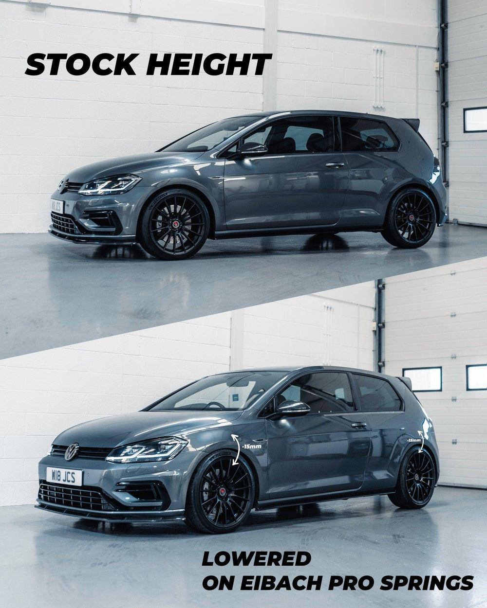 Eibach Pro - Kit Performance Spring Kit for VW Golf R (2013 - 2020, Mk7 & Mk7.5) - AUTOID - Lowering Springs - Eibach