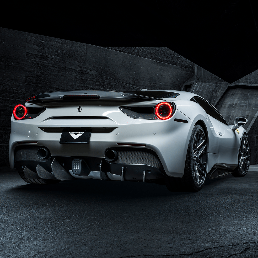 Ferrari 488 Diavolo Carbon Fiber Decklid Spoiler by Vorsteiner - AUTOID - Rear Spoilers - Vorsteiner