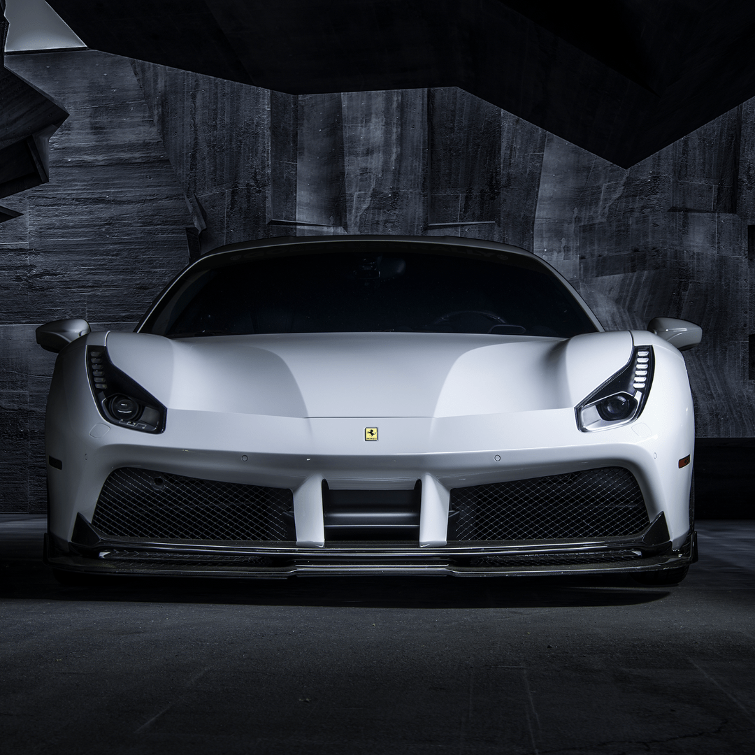 Ferrari 488 Diavolo Carbon Fiber Front Spoiler by Vorsteiner - AUTOID - Front Lips & Splitters - Vorsteiner