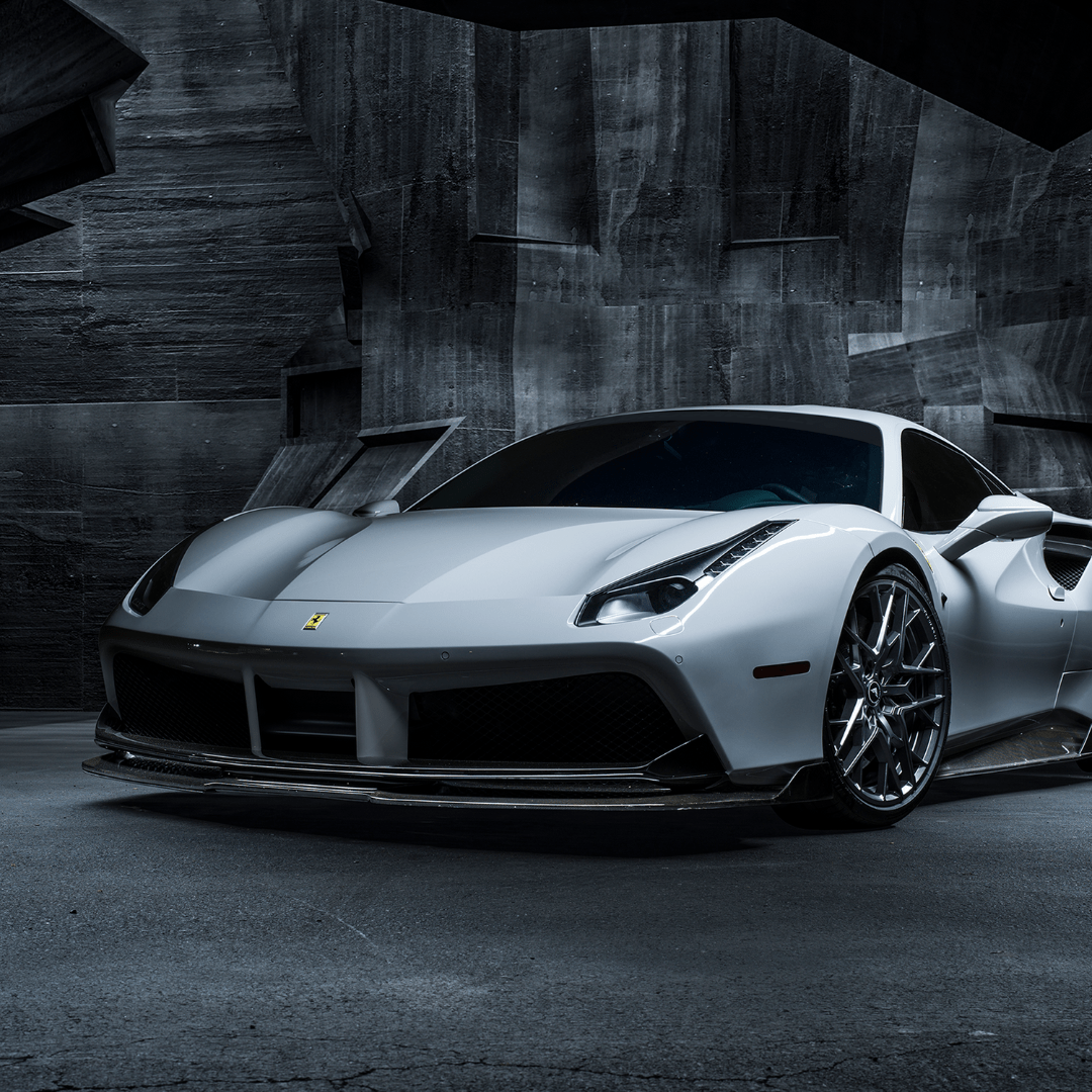 Ferrari 488 Diavolo Carbon Fiber Front Spoiler by Vorsteiner - AUTOID - Front Lips & Splitters - Vorsteiner