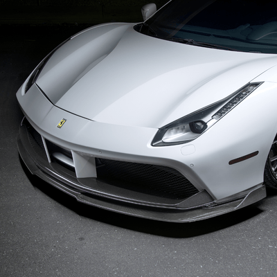 Ferrari 488 Diavolo Carbon Fiber Front Spoiler by Vorsteiner - AUTOID - Front Lips & Splitters - Vorsteiner