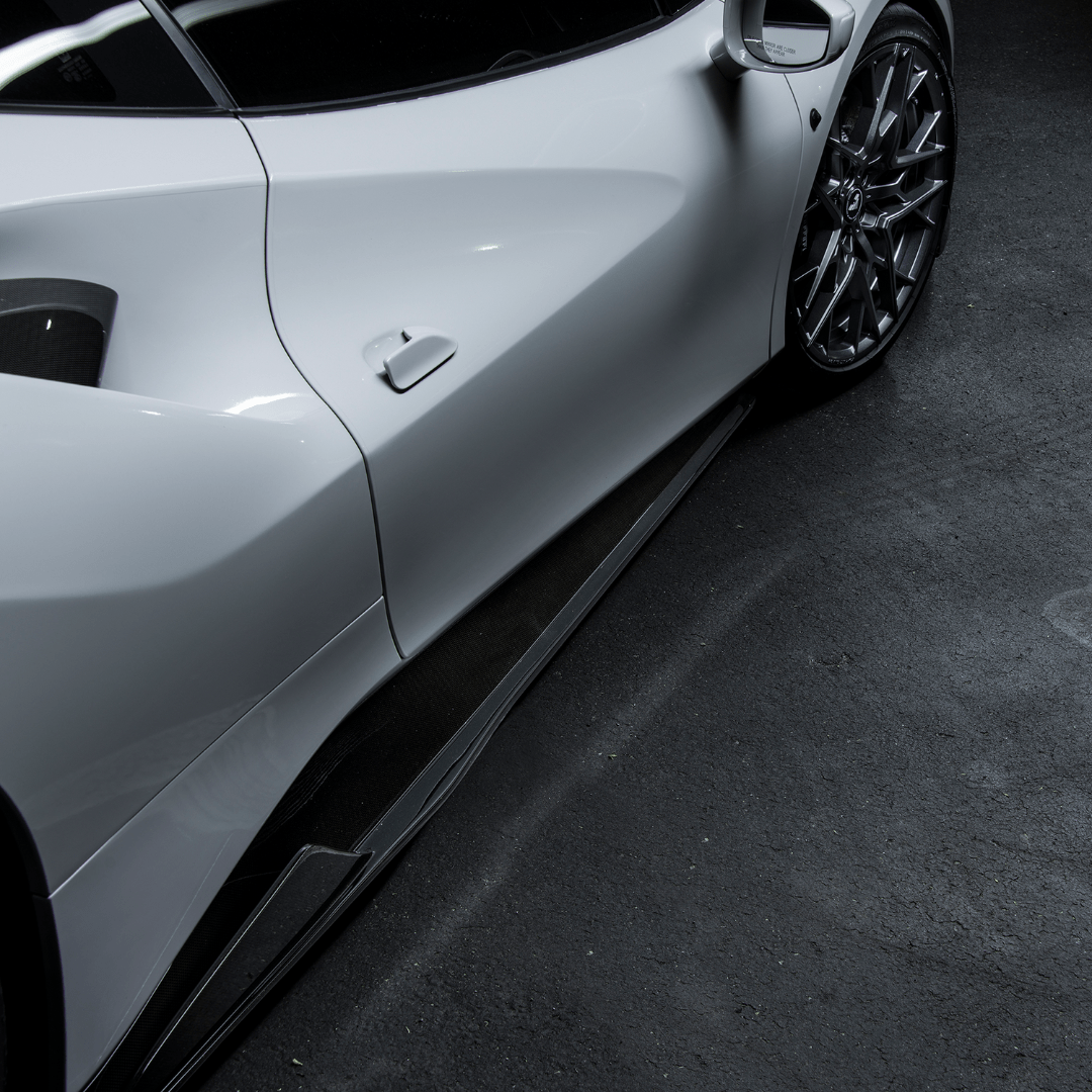 Ferrari 488 Diavolo Carbon Fiber Sideskirts by Vorsteiner - AUTOID - Side Skirts & Winglets - Vorsteiner
