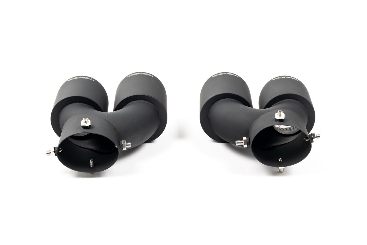 Końcówki wydechu Cerakote Black do BMW M240i G42, M340i G20 i M440i G22 od TREVORA (2021+)