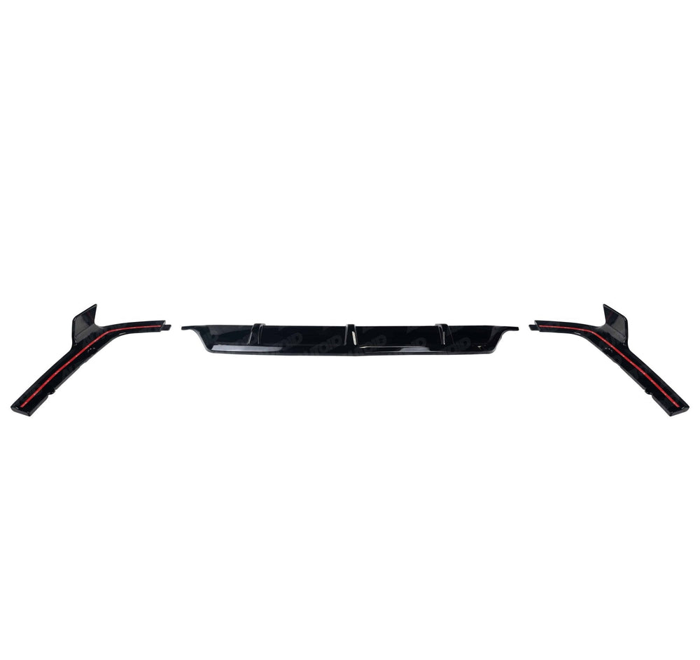 Gloss Black Competition Rear Diffuser Set for BMW X5 (2018+, G05) - AUTOID - Rear Diffusers - Essentials