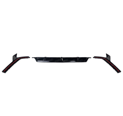 Gloss Black Competition Rear Diffuser Set for BMW X5 (2018+, G05) - AUTOID - Rear Diffusers - Essentials