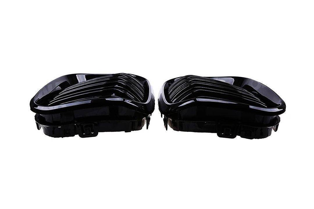 Gloss Black Kidney Grilles for BMW 1 Series (2015 - 2019 LCI, F20 F21) - AUTOID - Front Grille - Essentials