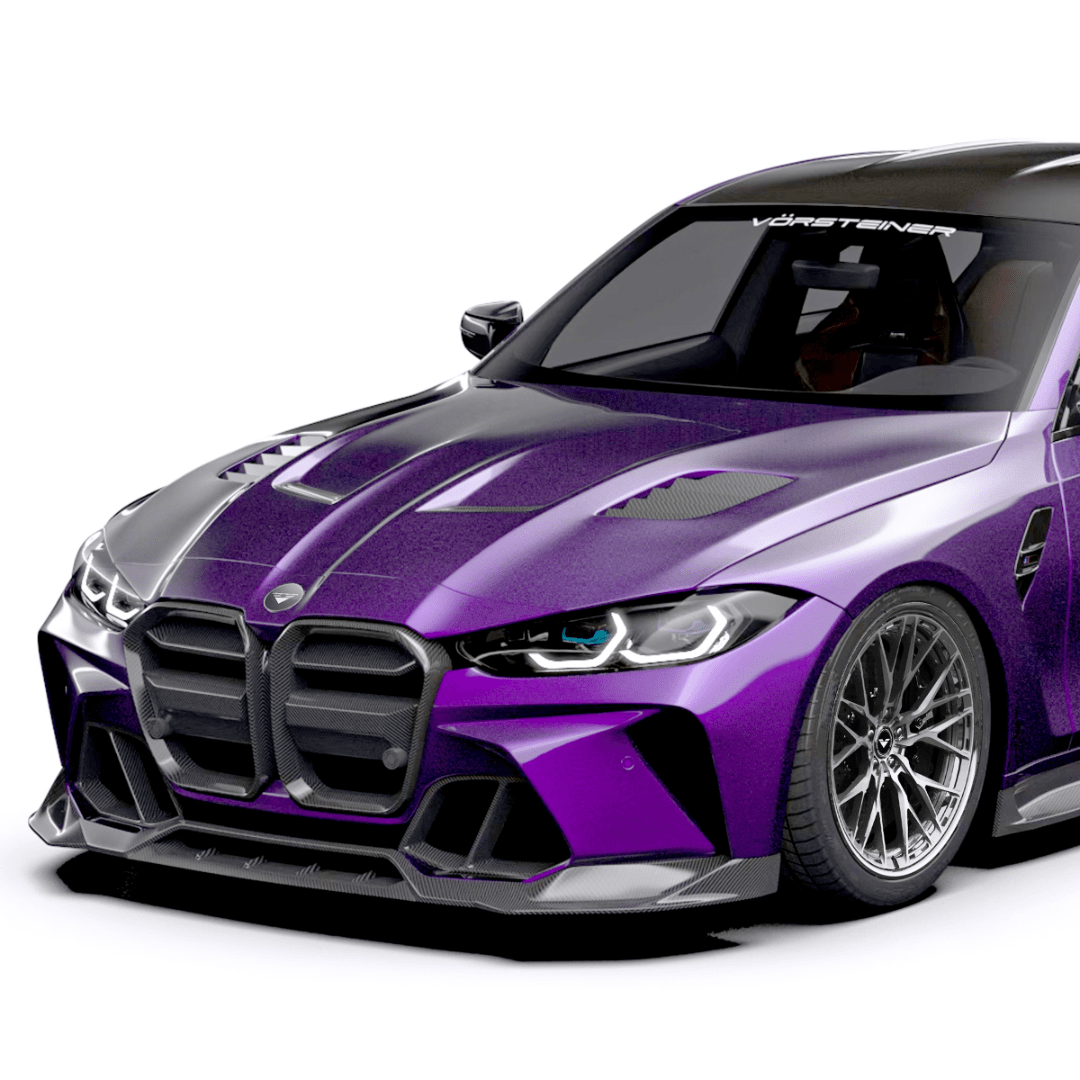 GTS - V BMW G80 M3 | G82/G83 M4 Carbon Fiber Aero Bonnet by Vorsteiner - AUTOID - Front Hood - Vorsteiner