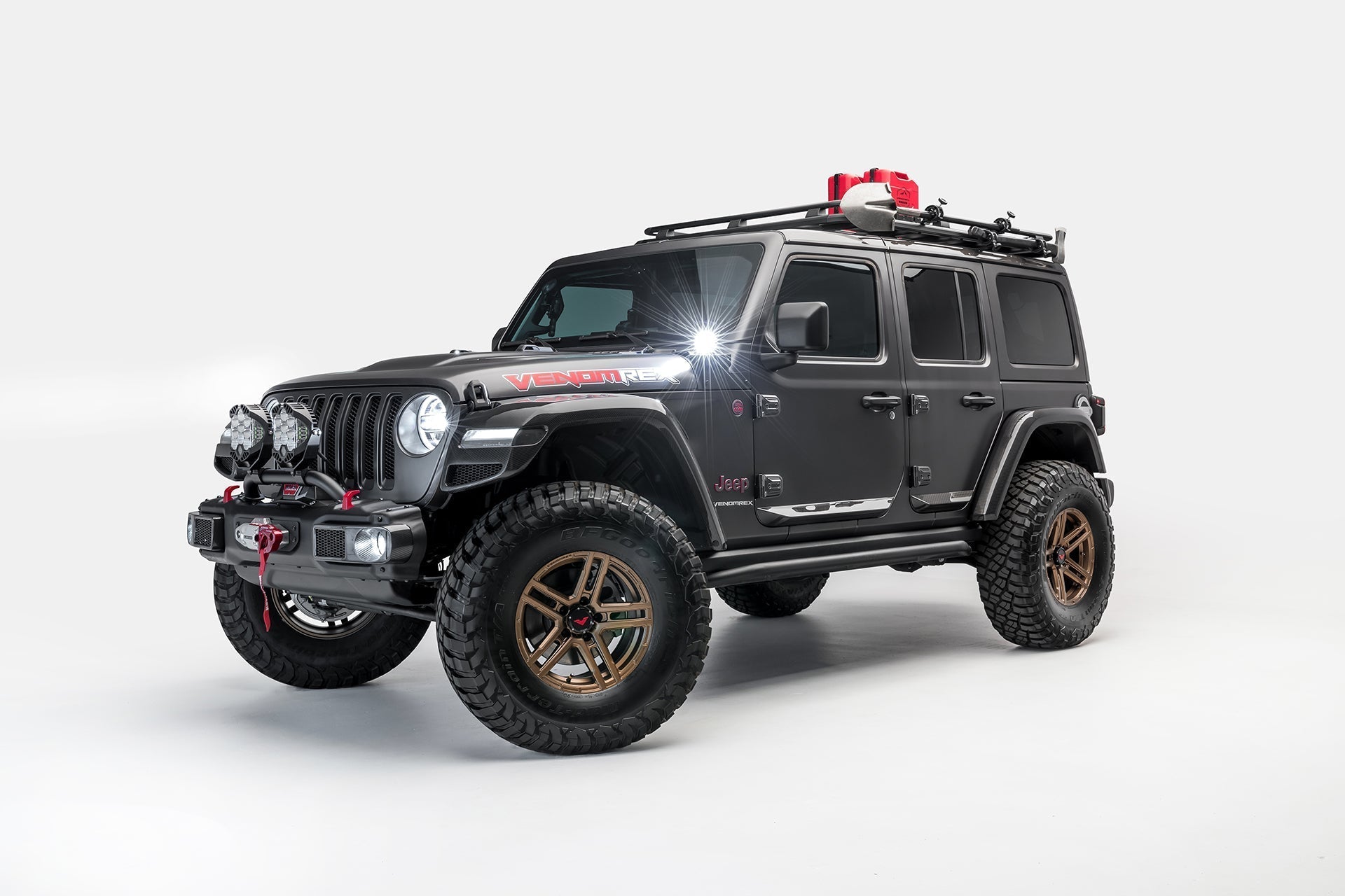 Jeep JL - JX Edition Aero Carbon Fiber Fog Light Covers by Vosteiner - AUTOID - Headlight Trim - Vorsteiner