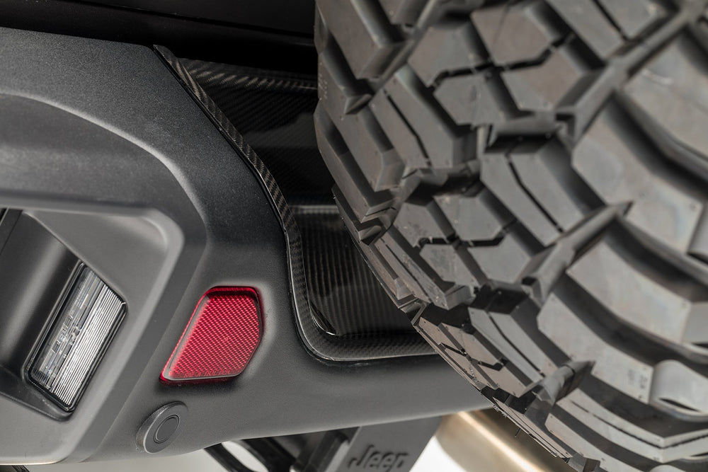Jeep JL - JX Edition Aero Carbon Fiber Rear Bumper Tray by Vosteiner - AUTOID - Front & Rear Bumpers - Vorsteiner