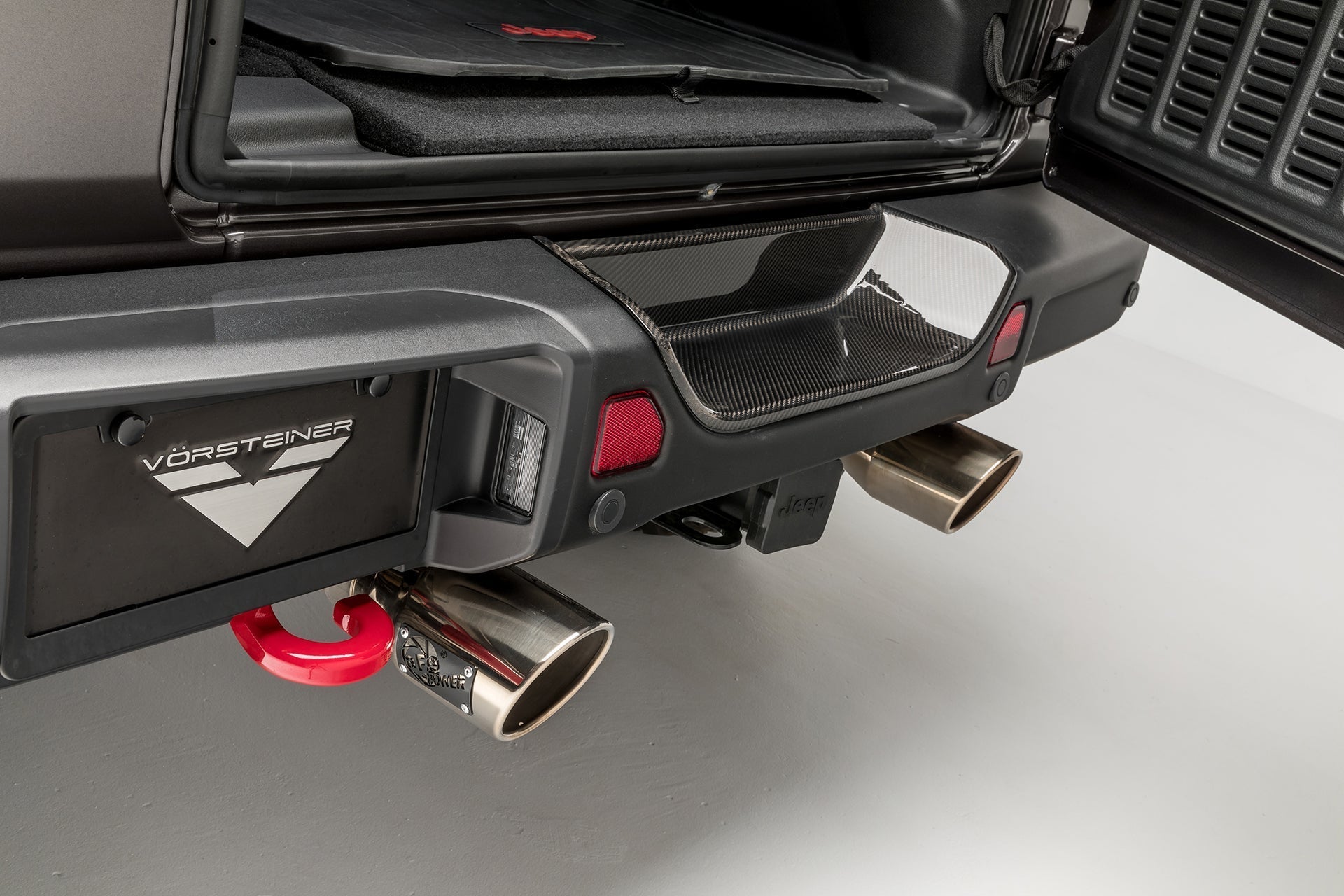 Jeep JL - JX Edition Aero Carbon Fiber Rear Bumper Tray by Vosteiner - AUTOID - Front & Rear Bumpers - Vorsteiner