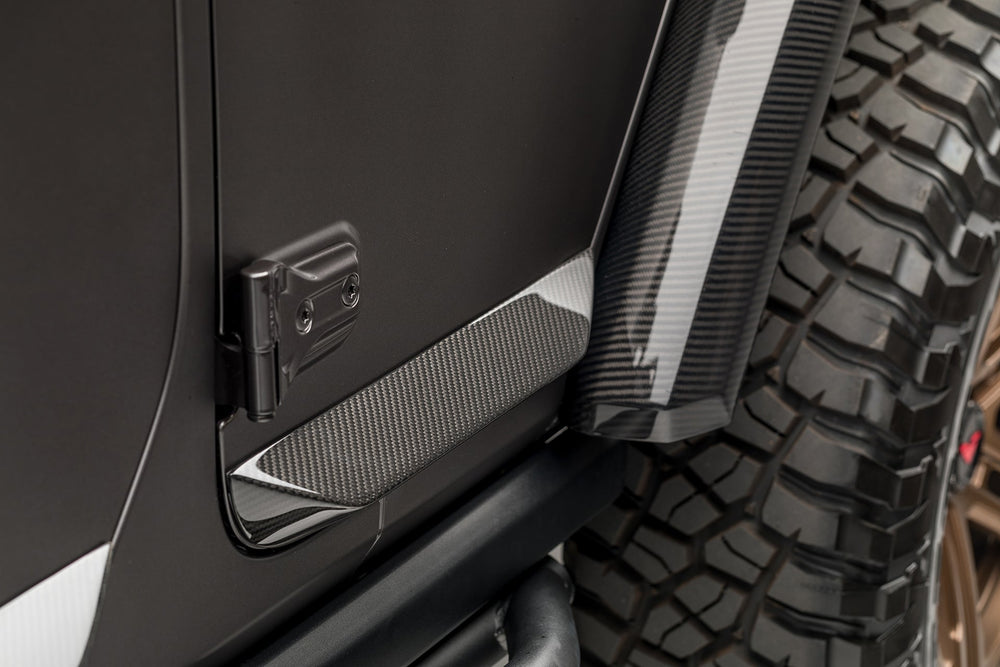 Jeep JL - JX Edition Aero Carbon Fiber Rock Guards by Vorsteiner - AUTOID - Bumper Inserts & Trim - Vorsteiner