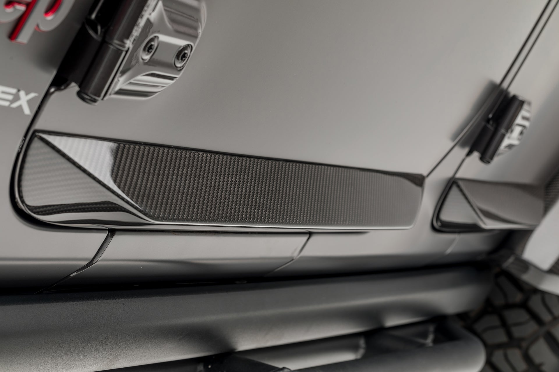 Jeep JL - JX Edition Aero Carbon Fiber Rock Guards by Vorsteiner - AUTOID - Bumper Inserts & Trim - Vorsteiner