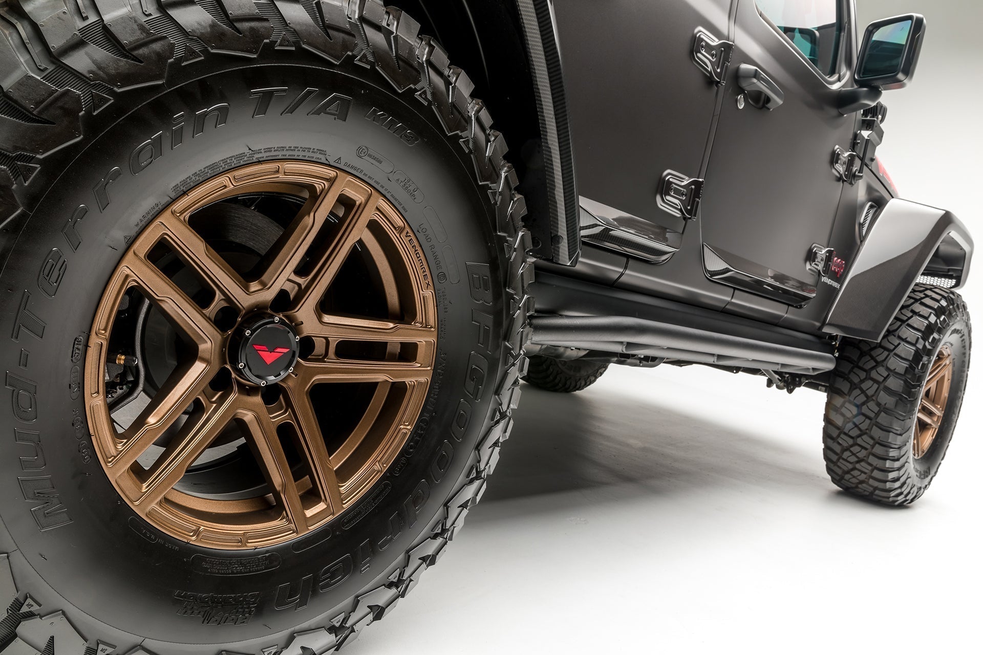 Jeep JL - JX Edition Aero Carbon Fiber Rock Guards by Vorsteiner - AUTOID - Bumper Inserts & Trim - Vorsteiner