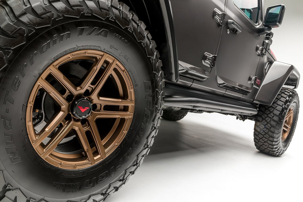 Jeep JL - JX Edition Aero Carbon Fiber Rock Guards by Vorsteiner - AUTOID - Bumper Inserts & Trim - Vorsteiner