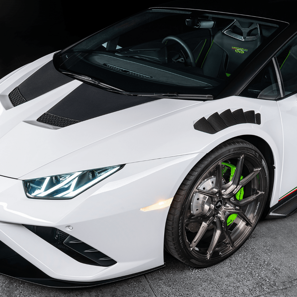 Lamborghini Huracán Novara Edizione Aero Front Fenders with Integrated Vents and Splash Shields by Vorsteiner - AUTOID - Fender Trim - Vorsteiner