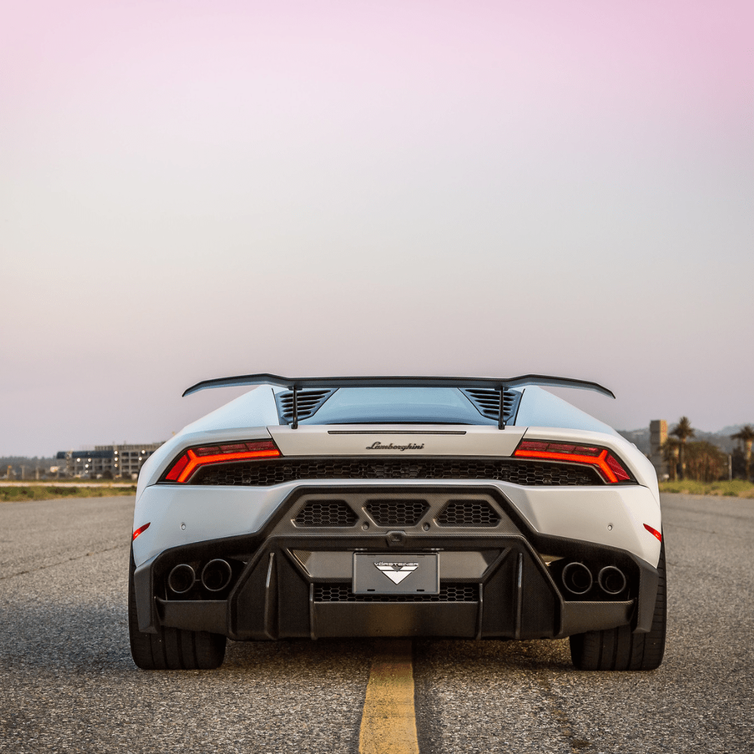Lamborghini Huracan Novara Edizione Aero Rear Bumper w/ Rear Diffuser by Vorsteiner - AUTOID - Front & Rear Bumpers - Vorsteiner