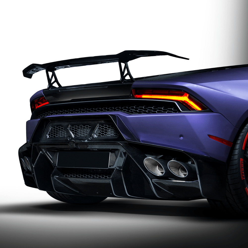Lamborghini Huracan Novara Edizione Aero Rear Bumper w/ Rear Diffuser by Vorsteiner - AUTOID - Front & Rear Bumpers - Vorsteiner