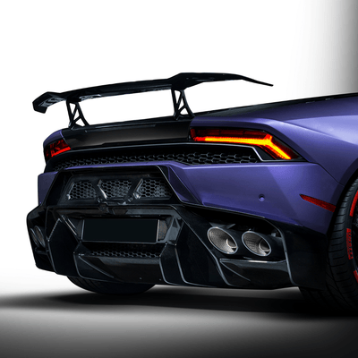 Lamborghini Huracan Novara Edizione Aero Rear Bumper w/ Rear Diffuser by Vorsteiner - AUTOID - Front & Rear Bumpers - Vorsteiner