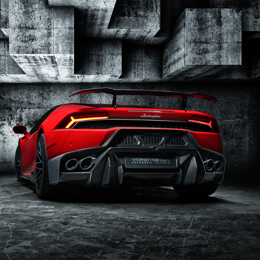 Lamborghini Huracan Novara Edizione Aero Rear Bumper w/ Rear Diffuser by Vorsteiner - AUTOID - Front & Rear Bumpers - Vorsteiner