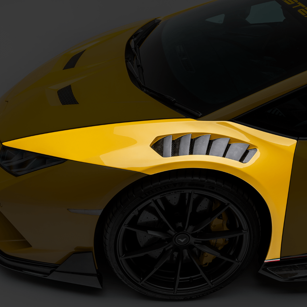 Lamborghini Huracán Performante Vicenza Edizione Aero Front Fenders with Integrated Vents and Splash Shields by Vorsteiner - AUTOID - Fender Trim - Vorsteiner