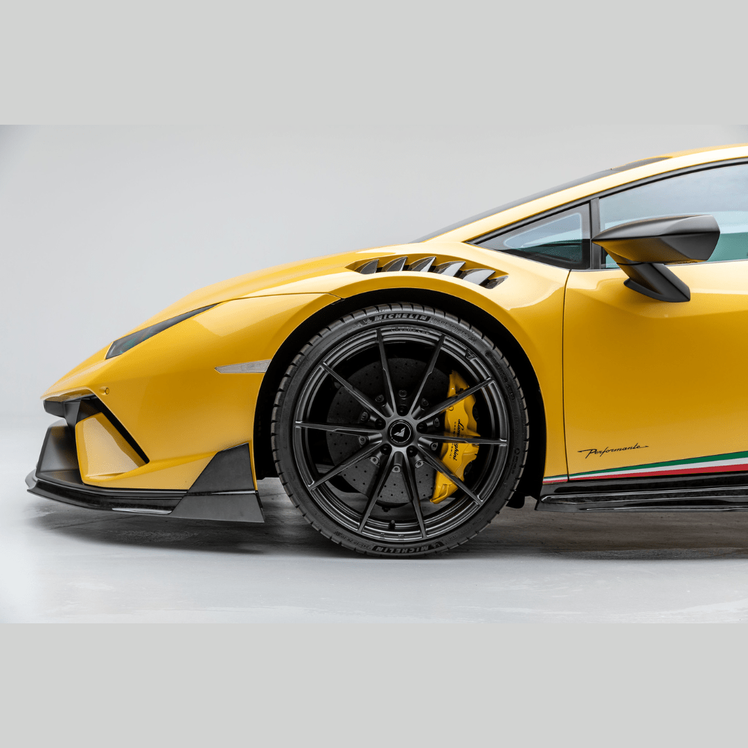 Lamborghini Huracán Performante Vicenza Edizione Aero Front Fenders with Integrated Vents and Splash Shields by Vorsteiner - AUTOID - Fender Trim - Vorsteiner
