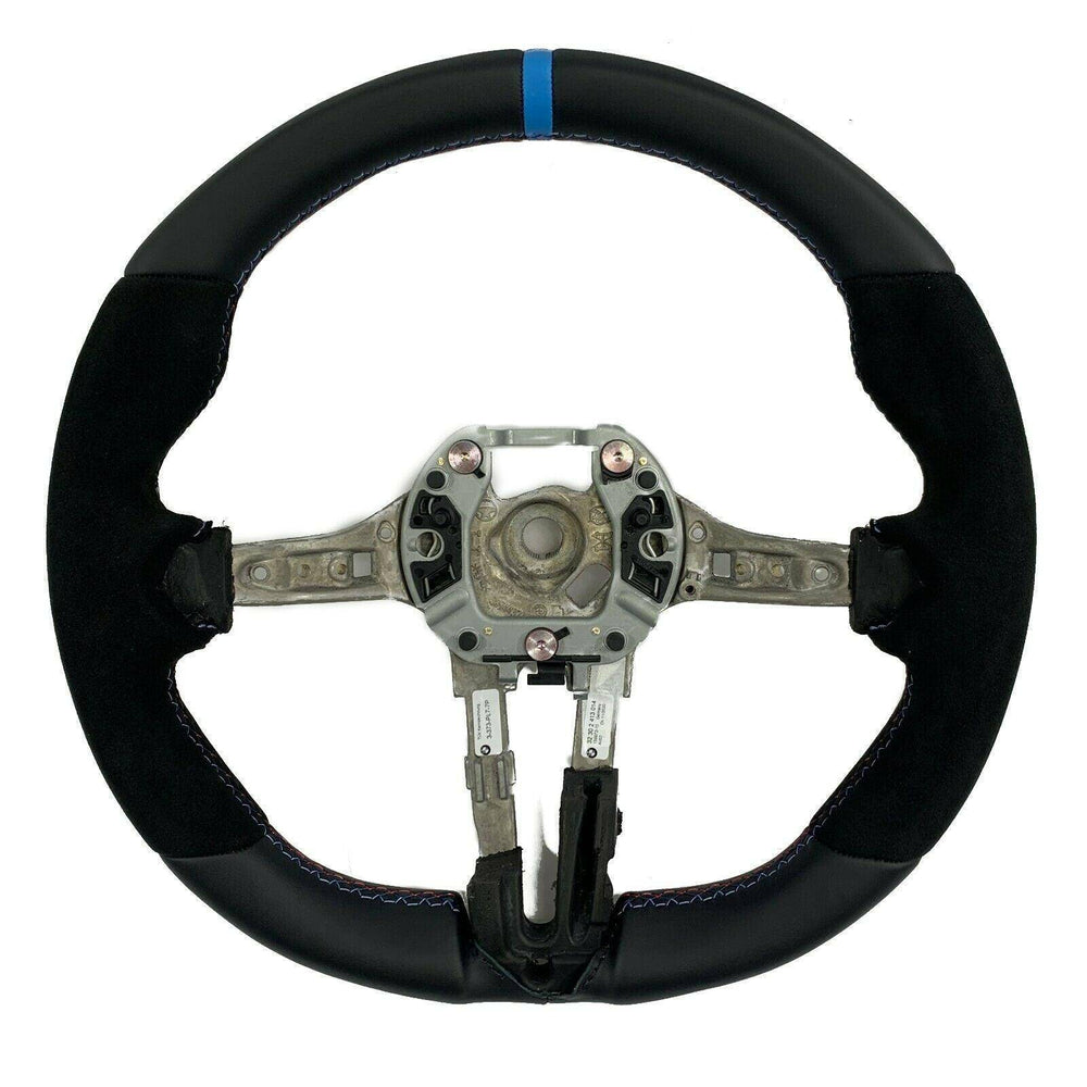 M Performance Alcantara Steering Wheel for BMW M Vehicles (2014 - 2021, F80 F82 F87) - AUTOID - Steering Wheels - BMW M Performance