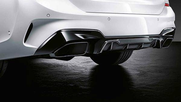 M Performance Carbon Fibre Rear Diffuser for BMW 3 Series (2018+, G20 G21), Rear Diffusers, BMW M Performance - AUTOID | Premium Automotive Accessories